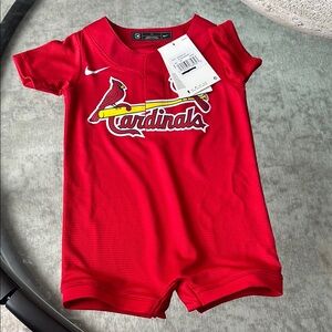 Nike Cardinals Baby Romper - Red NWT
